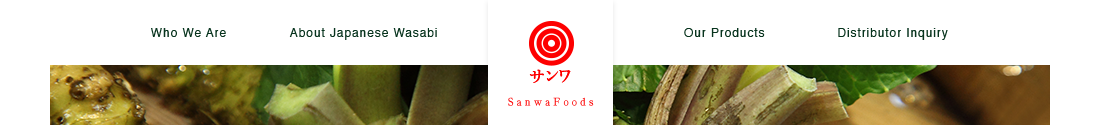 Who We Are | About Japanese Wasabi | SanwaFoods | Our Products | Distributor Inquiry